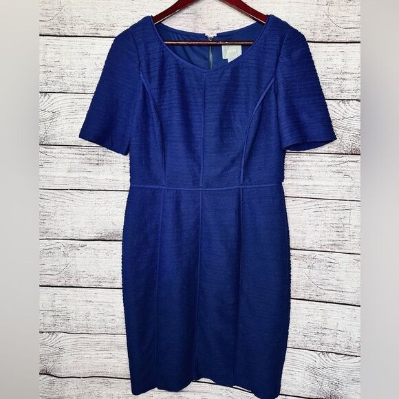 ANTHROPOLOGIE MAEVE Short Sleeve Sheath Dress 10 - Picture 5 of 9